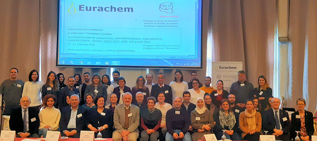 Participants at the Eurachem training workshop in Cyprus, Feb 2020